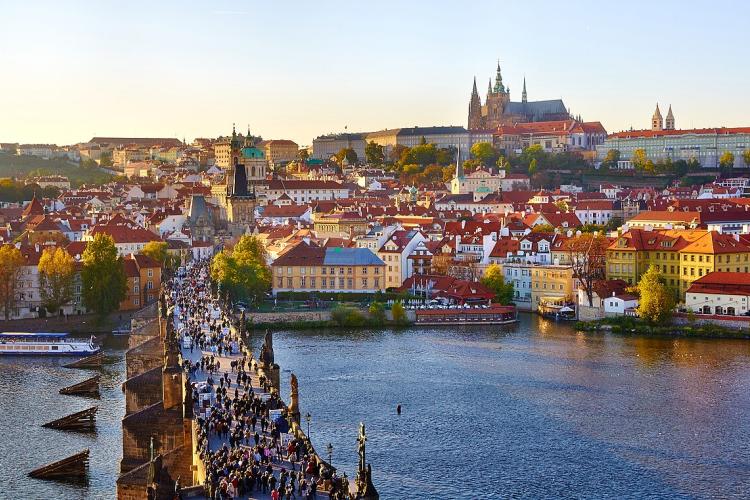 Prague: Charles Bridge, the Vltava and Prague Castle
